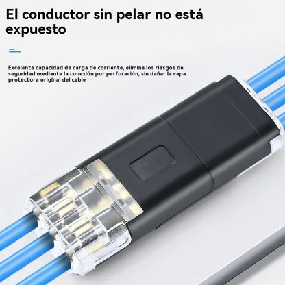 【40 piezas】🏆 Conector sin soldadura ni pelado de cables, enclavamiento de tres cables
