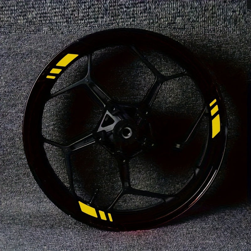 🚲【2 piezas】⚠Pegatinas reflectantes para ruedas de motocicleta