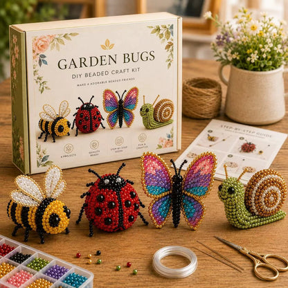 🏆Oferta por tiempo limitado🧵✨ Kit de manualidades que incluye pequeños animales 3D y cuentas