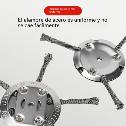 【Eliminación rápida de malas hierbas】Desbrozadora de alambre de acero