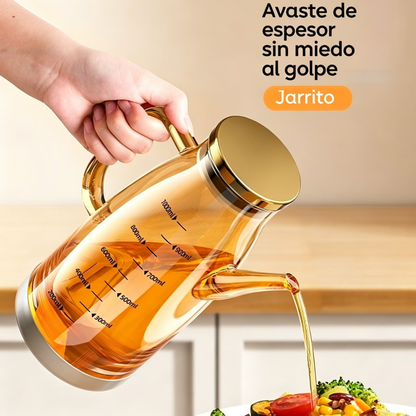 🏠🍴【600ml】Botella dispensadora de aceite con boquilla antigoteo