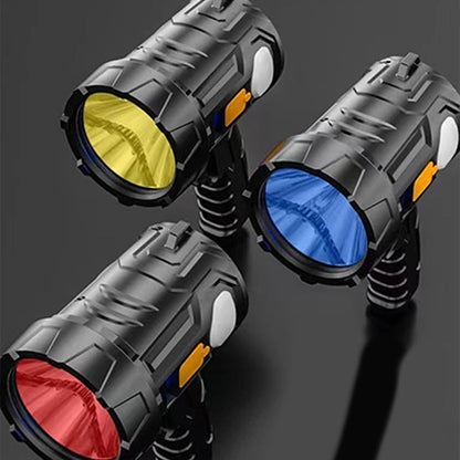 🌟【Incluye 3 pantallas de lámpara que cambian de color】🔦Linterna LED portátil de alta potencia