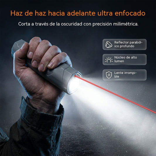 Linterna láser infrarroja con base magnética COB