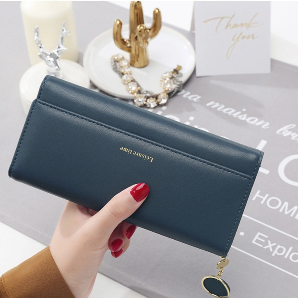 🔥🔥👜【50%OFF】Nueva cartera de cuero multicapa para mujer de moda 2026
