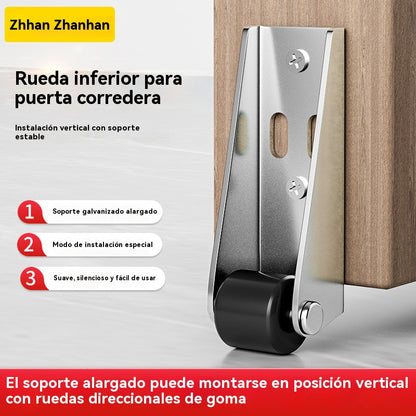 🎁【5 piezas】🔄 Ruedas giratorias de funcionamiento suave y dirección ajustable ✨ Ruedas silenciosas con buena maniobrabilidad