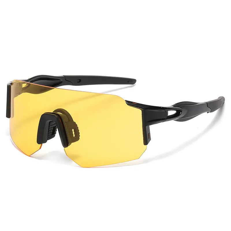 Gafas deportivas de montura grande con protección UV.