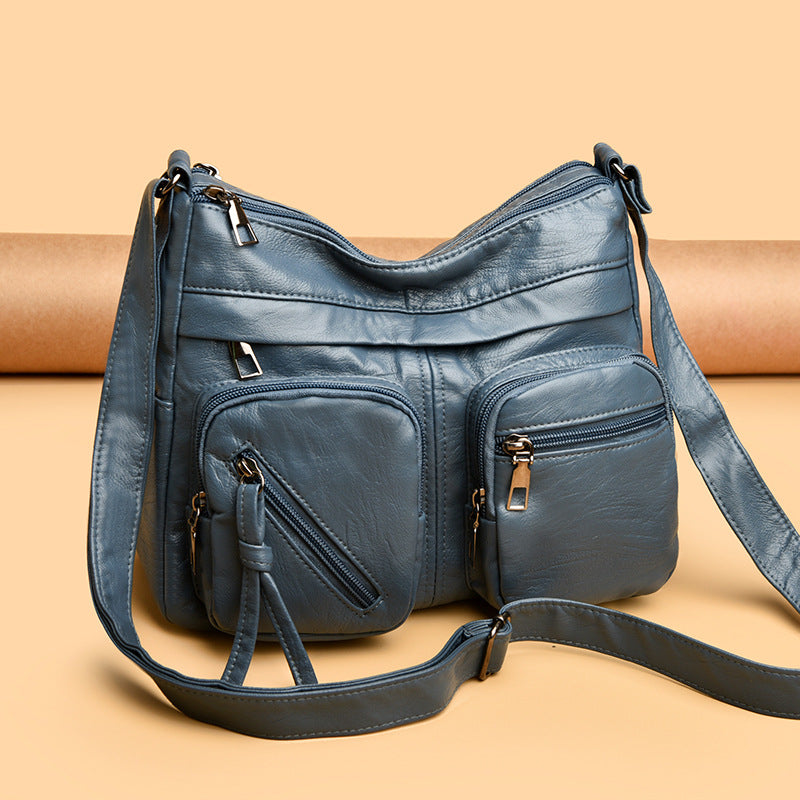 【💥Último día de rebajas💥】Nuevo bolso bandolera multicapa de gran capacidad para mujer, elegante y sencillo.