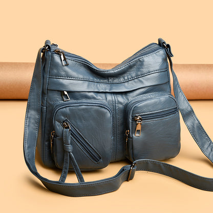 【💥Último día de rebajas💥】Nuevo bolso bandolera multicapa de gran capacidad para mujer, elegante y sencillo.