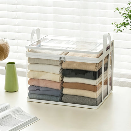 📦【3 pieza 】Bolsa de almacenamiento de plástico transparente, grande, resistente y gruesa para ropa, mudanzas y almacenamiento