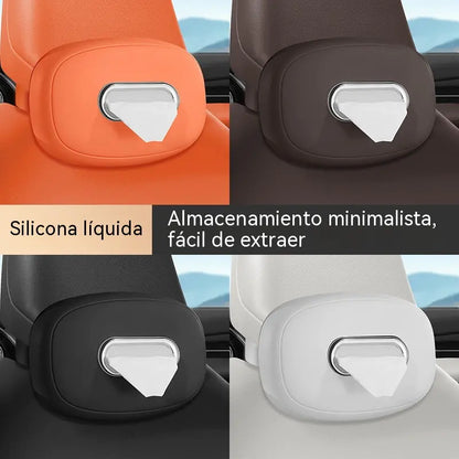 Portapañuelos para coche: compacto y de acceso rápido