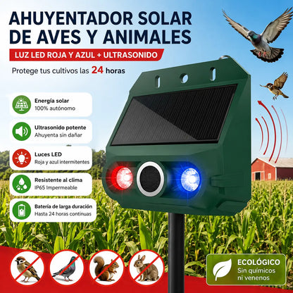 🔥【Oferta especial】🔥Repelente solar ultrasónico para animales para exteriores: puede ahuyentar pájaros y animales.
