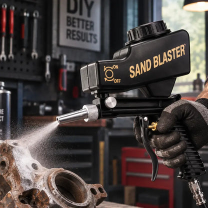 🔧💨 Pistola Neumática de Chorro de Arena | Mini Pistola Portátil para Eliminar Óxido, Pintura y Suciedad
