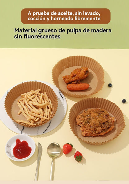 🔥【100 piezas】🍗El papel para hornear pergamino desechable es resistente al agua y al aceite.