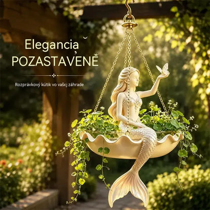 ✨ Premeňte svoju záhradu na rozprávku! Dekoratívny závesný kvetináč s umeleckým rozprávkovým dizajnom! 🌸🧚‍♀️