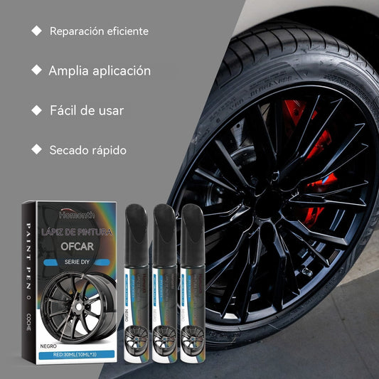 [3 piezas 23 euros] Lápiz mágico reparador de arañazos para coches: repara los arañazos de las llantas en minutos. Fórmula permanente que no gotea. Incluye capa protectora transparente. ✨🔧