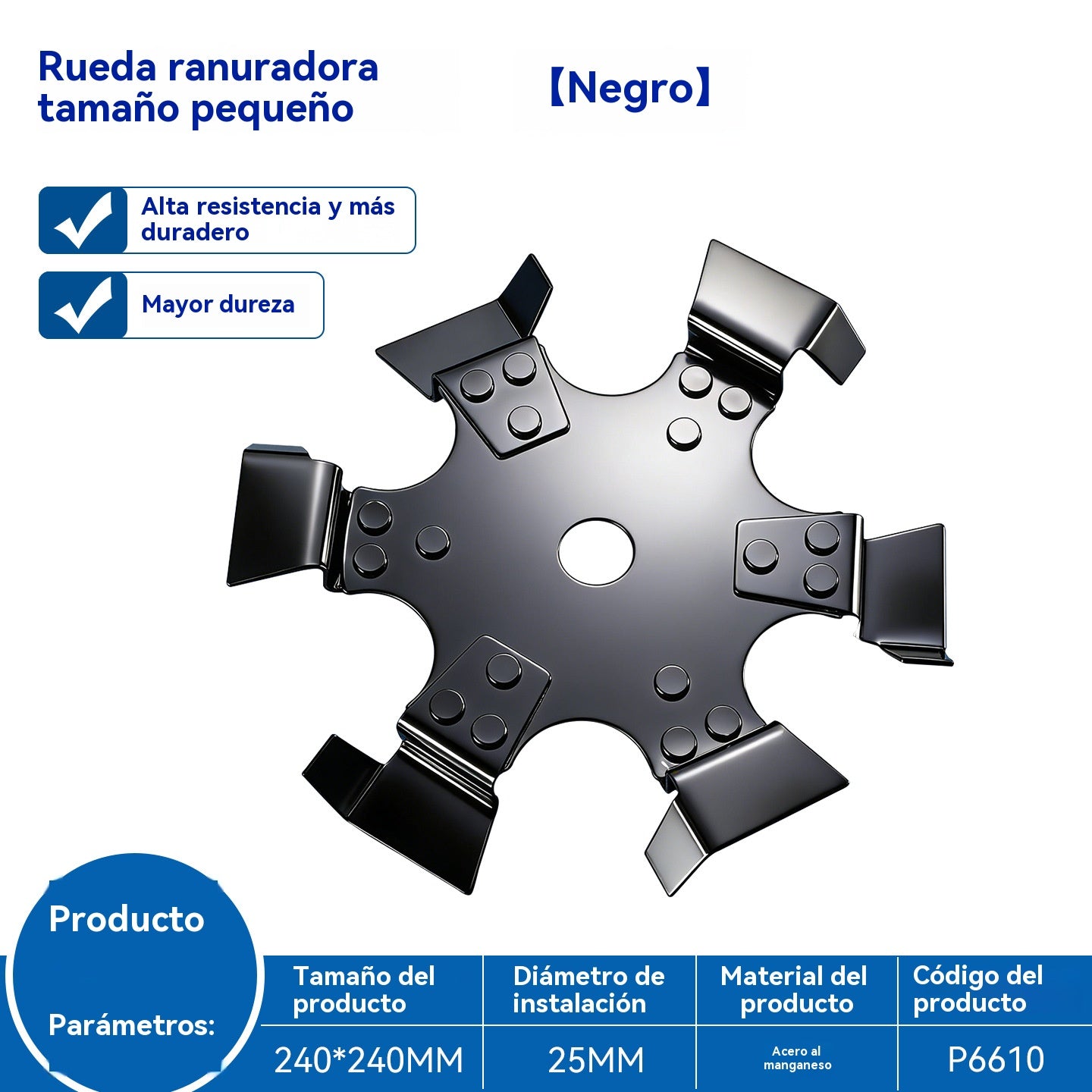 💥Ruedas de zanja de acero al manganeso de alta dureza, adecuadas para zanjar y cortar césped [modificación de cortadora de césped]