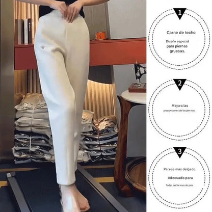 👖💘【45-105 kg】¡Pantalones de algodón para uso diario con filtro de aire y alta elasticidad!