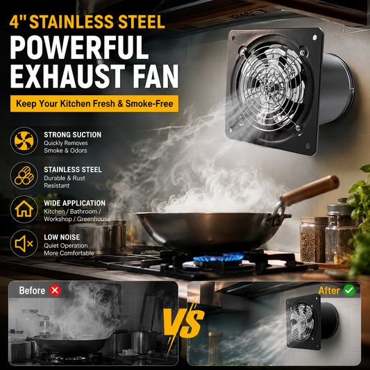 🔥【Oferta por tiempo limitado】🌬Potente extractor de aire para uso doméstico