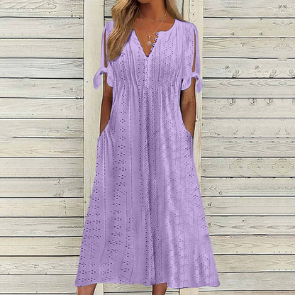 🏆【Najprodavaniji】[S-5XL]👗Jednostavna i prekrasna jednobojna haljina