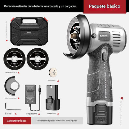 🔥【Oferta por tiempo limitado】🧰Mini amoladora angular de 12 V con disco de corte
