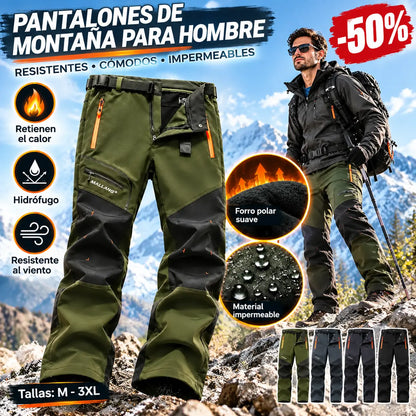 🏃‍♂️【S–5XL】Nuevos pantalones de exterior para hombre (otoño/invierno 2026) – Cálidos, con forro polar, impermeables y cortavientos.