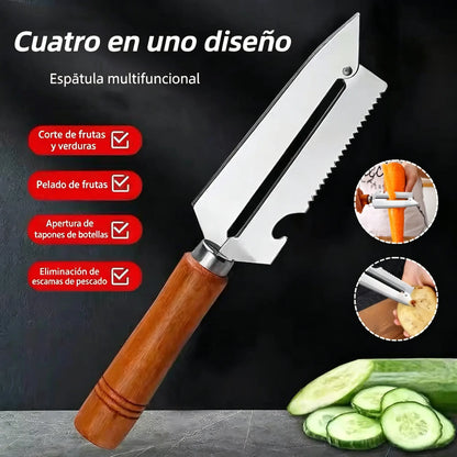 🥕 ¡Compra 1 y llévate 1 gratis! ✨ Pelador de cocina multifuncional: fabricado en acero inoxidable con mango ergonómico, ideal para frutas, verduras y carne 🔪