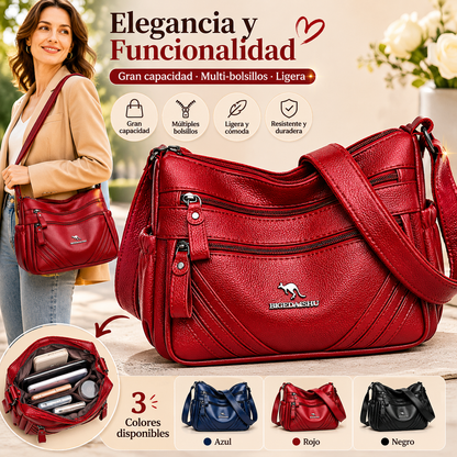 🔥【50%OFF】Bolso multibolsillos para mujer de nuevo estilo 2025, de gran capacidad, se puede usar en un hombro o cruzado