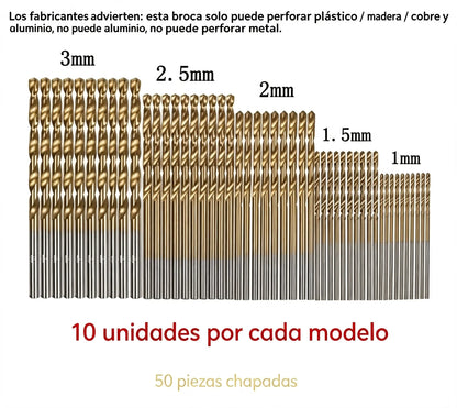 🏭⚒️ Broca con revestimiento de titanio, perforación duradera en madera, metal y plástico, ideal para proyectos de bricolaje profesionales ✨
