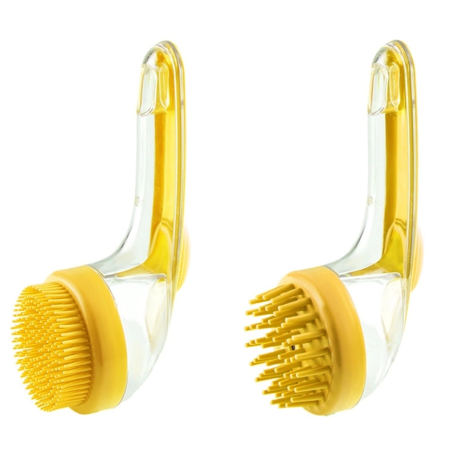 【4 piezas】📢📢¡50% de descuento! ⏰Cepillo de baño para mascotas con mango largo y dispensador de champú