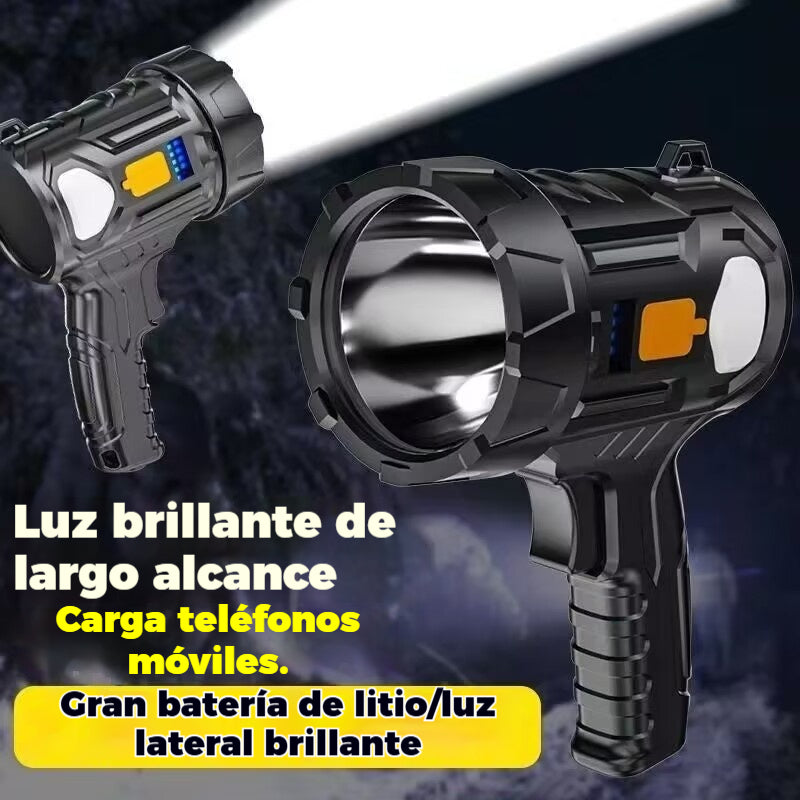 🌟【Incluye 3 pantallas de lámpara que cambian de color】🔦Linterna LED portátil de alta potencia