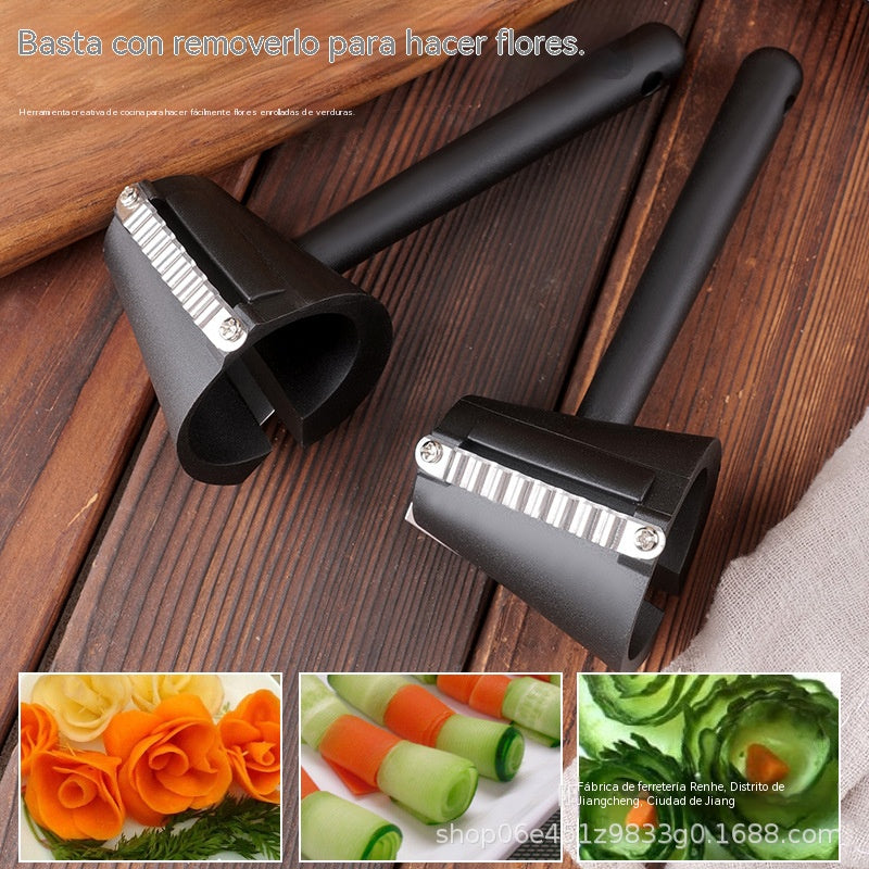 🔥【Compre 1 y obtenga 1 gratis】💮 Herramienta para enrollar flores de frutas y verduras --- Fácil de usar, enrolla flores de una sola vez
