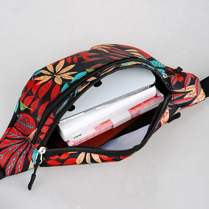 Riñonera elegante para mujer, impermeable y ligera, con múltiples bolsillos para guardar objetos durante los viajes.