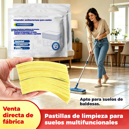 【¡Compra 1 y recibe 1 GRATIS!】 240 unidades de pastillas limpiadoras multiusos antibacterianas y desodorizantes | Aptas para madera dura, suelos laminados, azulejos y paredes de autocaravana