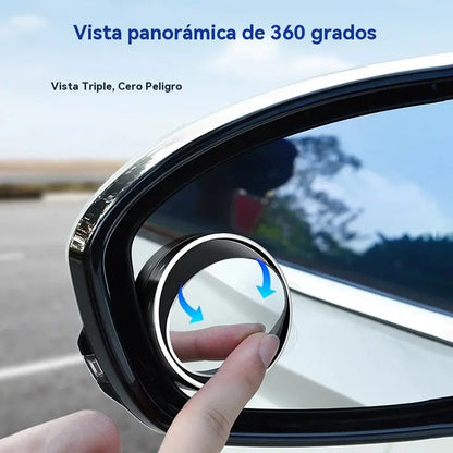 🔥【 2 piezas】🚗 Espejo retrovisor redondo de 360°, dile adiós a los puntos ciegos al conducir