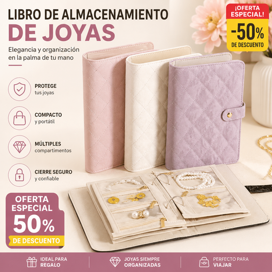 🔥Elegante bolsa portátil para guardar joyas con estampado a cuadros