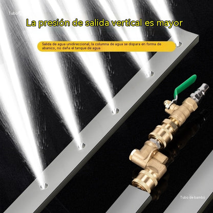 💥✨Varilla de limpieza sin desmontaje, herramienta de limpieza de radiadores de doble propósito con agua y aire a alta presión.