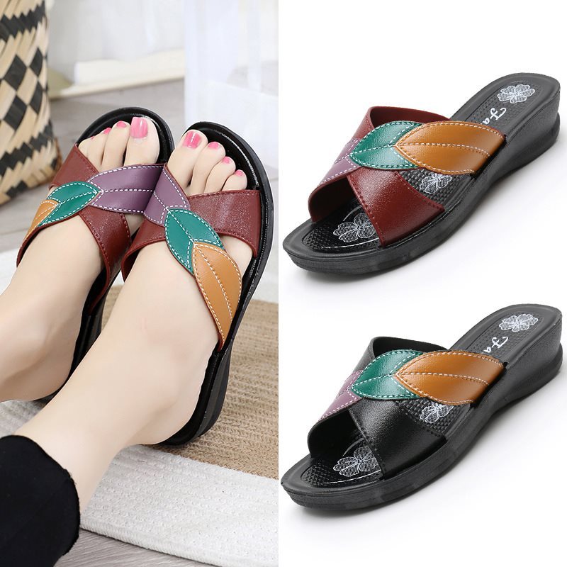【36-41】Zapatillas planas antideslizantes de suela blanda para mujer a la moda de verano