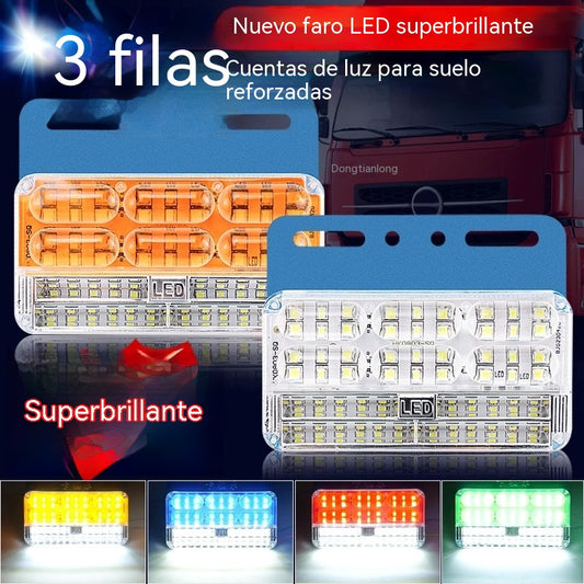 🚚50% OFF🚛【4 piezas】Luces laterales LED superbrillantes e impermeables de 24 V para camiones grandes.