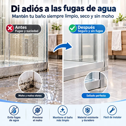 🚪2 piezas🔥 Burlete inferior de PVC para puertas – ✅Antipolvo y antiviento ✅Repelente de insectos y roedores
