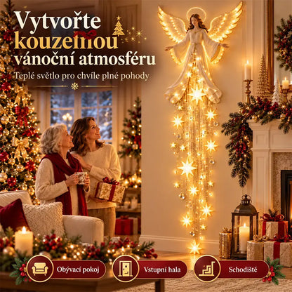 🎄💡Nástěnné svítidlo Starfall „Andělské požehnání“ – vánoční nástěnná dekorace
