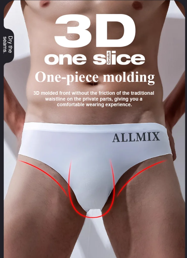 【5/10PCS 】Tanga sin costuras de cintura baja de seda de hielo sexy