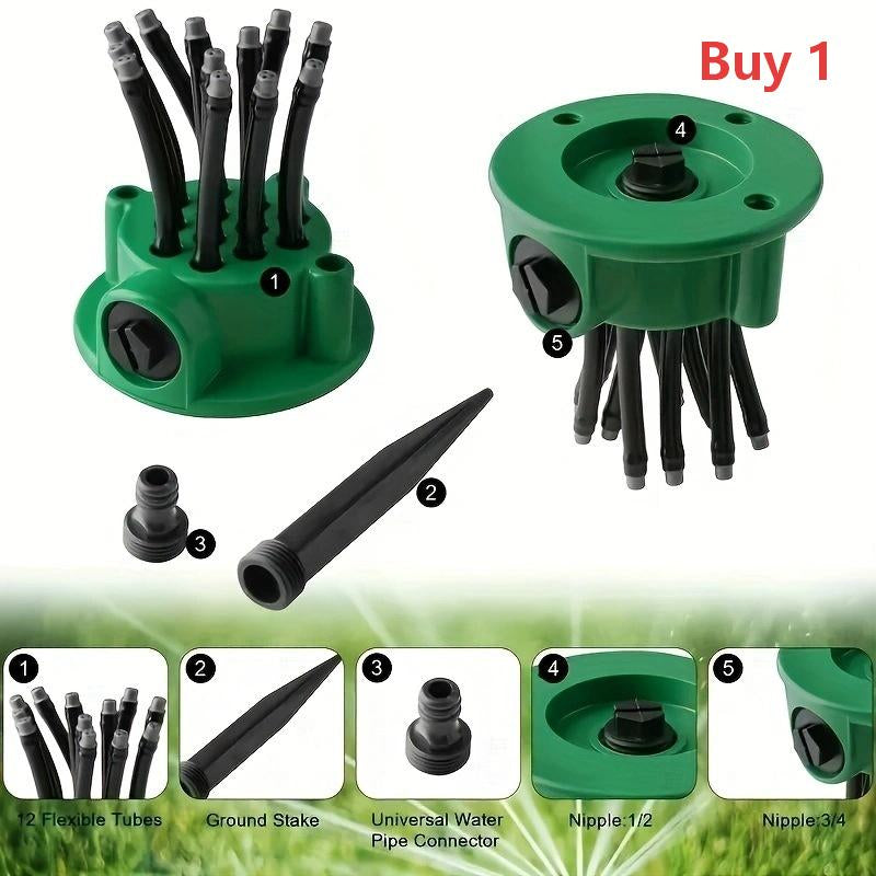 【2 juegos】🥳💞 ¡Las ventas superan las 50.000 unidades! 🌸🔄 Aspersor de riego de precisión: pulverización multidireccional de 360°, patrones de pulverización personalizables. Suave con las plantas delicadas. Ahorra agua y es eficiente. 🌱✅