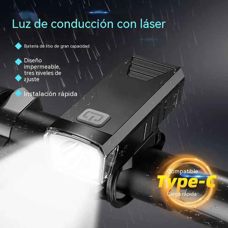 🚴‍♂️ Faro LED recargable e impermeable para bicicleta con clip – Brillante y duradero【Compra 1 y llévate 1 gratis】