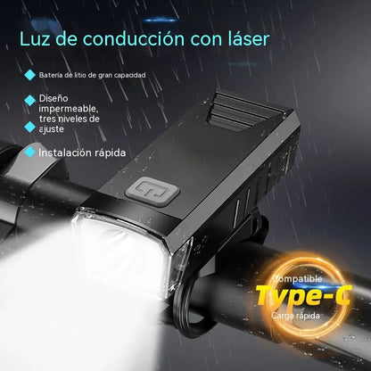 🚴‍♂️ Faro LED recargable e impermeable para bicicleta con clip – Brillante y duradero【Compra 1 y llévate 1 gratis】