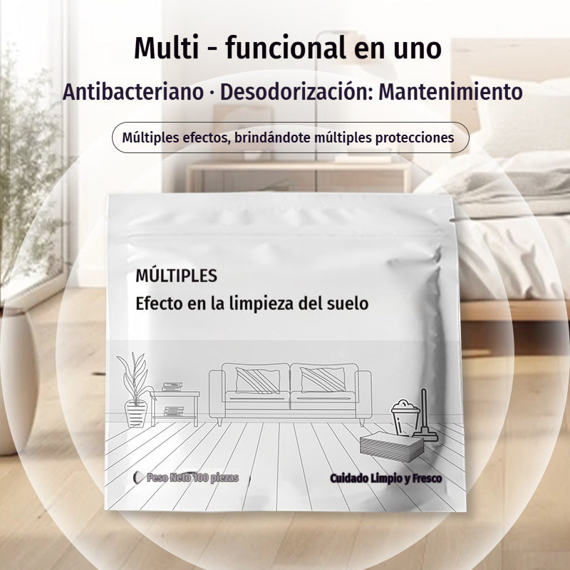 100 unidades de pastillas limpiadoras multiusos antibacterianas y desodorizantes | Aptas para madera dura, suelos laminados, azulejos y paredes de autocaravana