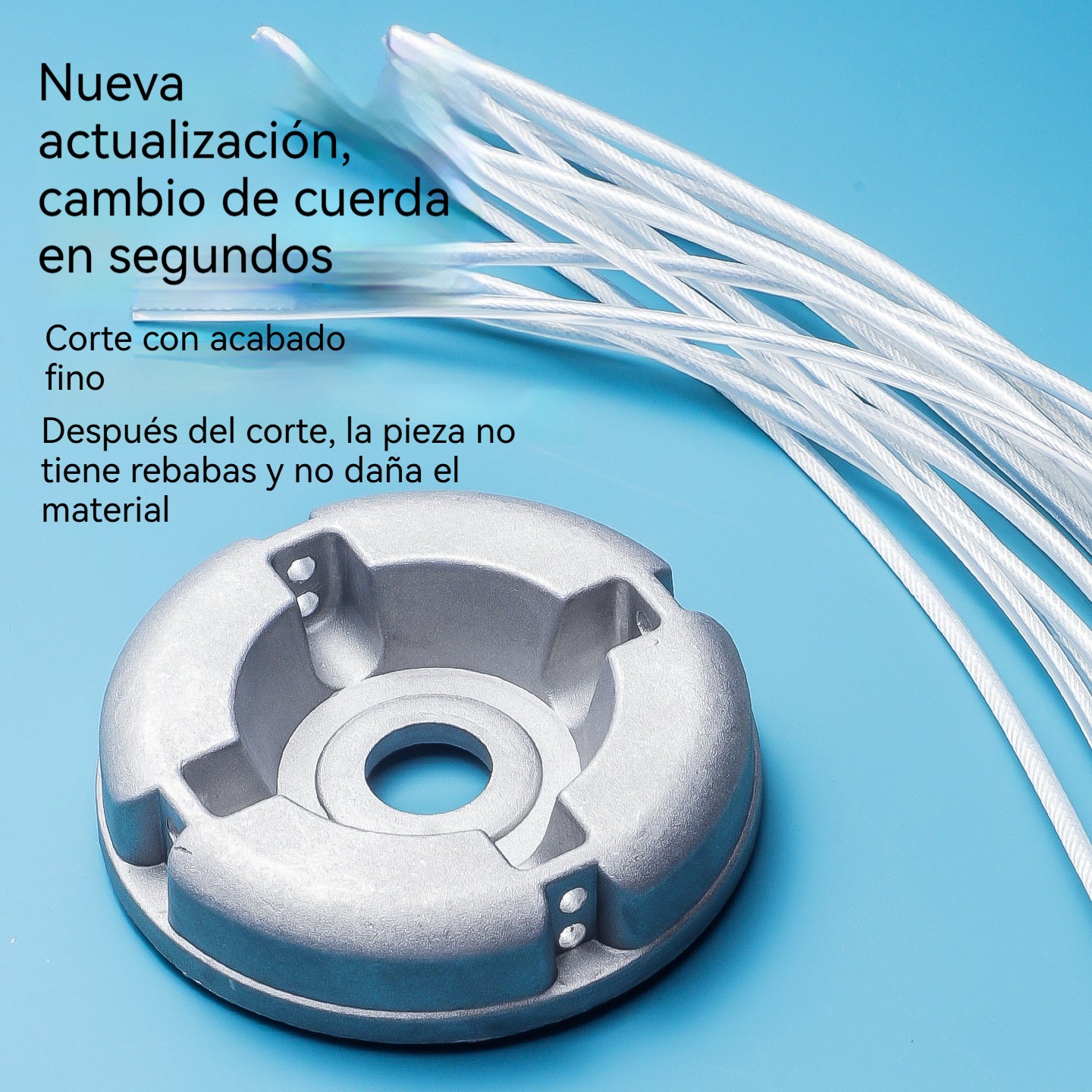💯【50%OFF】Cabezal desbrozador universal de aleación de aluminio reforzado para cortacésped
