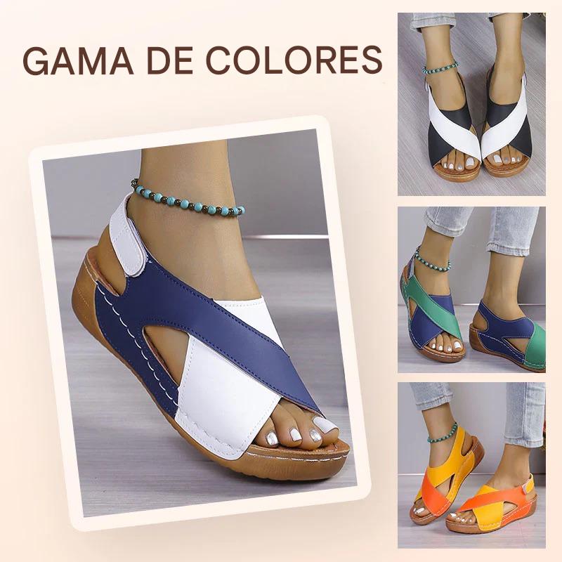 【30%OFF】【36-43】🔥Sandalias ortopédicas de tacón inclinado ultra cómodas