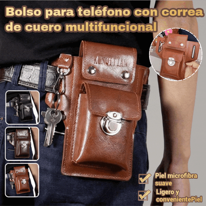 🔥Riñonera de cuero multifuncional para hombre