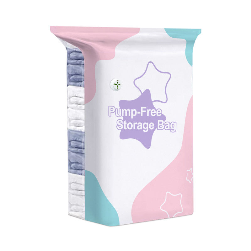 【Juego de 5 piezas】Bolsa de almacenamiento al vacío grande y compresible: no requiere bomba, es a prueba de fugas e ideal para ahorrar espacio en maletas y en casa