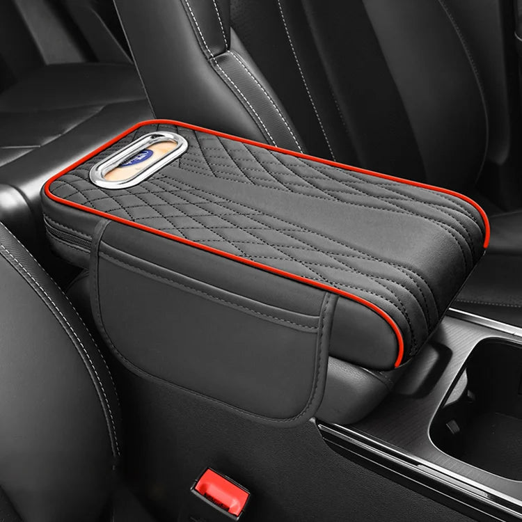 Caja de almacenamiento multifuncional para coche 3 en 1 de piel.